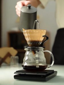 Pour Over Coffee Set/Coffee Dripper/Coffee Maker/Coffee Pot Glass/Coffee Filter/Glass Coffee Dripper Pot Set