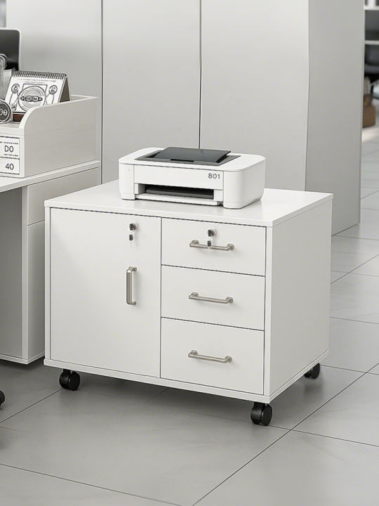 NEIKIA |Modern Simple Office Desk Side Storage Rack File Cabinet ...