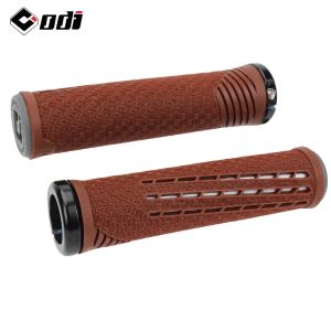Odi | ODI MTB Silicone Lock-on Grips Anti-Slip Off-Road Handlebar Grips for Folding Bikes with Carbon Fiber Bar Plugs