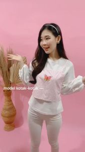 BEBYJOY OFFICIAL - Mariposa Tanktop / Marimar Bordir Butterfly - Tanktop Anjas Gingham