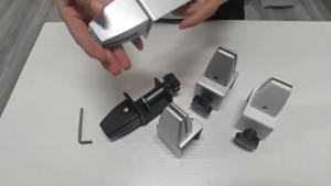 Desk Shield Clamp Aluminum Alloy Screen Clip Adjustable Desk Divider Clips For Table Clamp