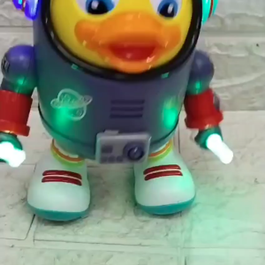 KIDZOONAA - MAINAN ROBOT BEBEK ASTRONOT JOGET DANCING WALKING MUSIK DAN LAMPU (YJ3031)