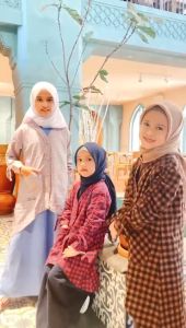 Setelan Cardigan Anak Perempuan Umur 3 - 14 Tahun Misora Baju Muslim Anak Perempuan Outer Hooflakids