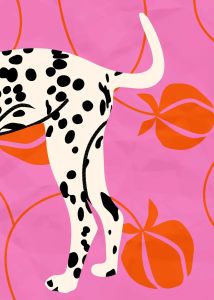 Modern Pop Art Canvas Poster Abstract Cat Flower Wall Art Canvas Painting Frameless Aesthetic Colorful Prints for Home Decortion