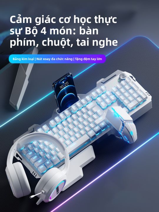 EWEADN | Bộ 3 Món Gaming Cao Cấp Không Dây: Bàn Phím Cơ, Chuột Chơi ...