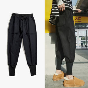 กางเกงขายาวทรงหลวมเอวกลางสำหรับผู้ชาย ทรงลำลอง สไตล์ฮาราจูกุ กางเกงขายาวทรงหลวมสไตล์อเมริกัน ทรงหลวม ทรงลำลอง ฤดูใบไม้ผลิและฤดูใบไม้ร่วง