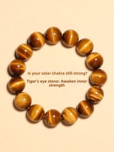 QINBAOSHUIJING | Rare Collection Emperors Golden Tiger Eye & Crystal Bracelet