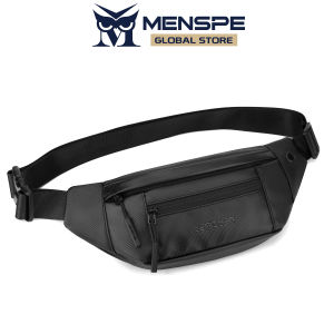 MENSPE Mens Sports Waist Bag Chest Bag Fashion Crossbody Bag Outdoor Cycling Bag Waterproof Bag Lightweight Casual Bag Fitness Bag Versatile Fashion Chest Bag Travel Bag
