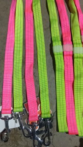 1-6pcs 2.5cm Nylon Reflective Leash with Metal Hook Pet Dog Leash