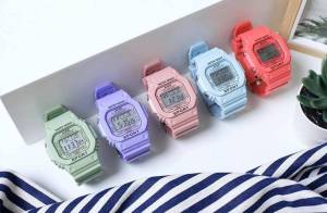 นาฬิกาแฟชั่นสุดฮิต สไตล์ยักษ์เล็ก สีพาสเทล สุดคิ้วววว