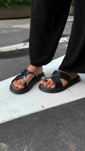 OKAIDO Sandal Flat Slides Wanita Cewek Perempuan Gaya Fashion Korea Style Elegan Lembut Nyaman Empuk