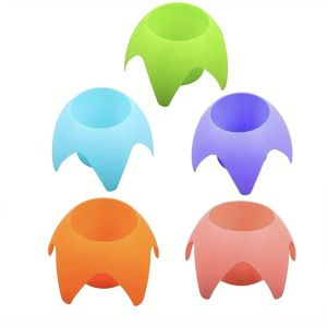 5pcs Plastic Beach Cup Holders Multicolor Outdoor Sand Drink Holders Portable Beer Stand Accessories For Beach Parties And Cam