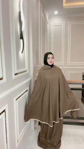 Mukenah Katun Renda Terbaru & Traveling Mini Poch Bahan Katun Micro Premium Tidak Nerawang