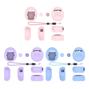 Protective Case with Thumb Grips & Lanyard Game Console Protective Cover Shockproof Shell for Tamagotchi Paradise