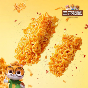 Three Squirrels | Delicious Mixed Flavor Snack Noodles 20 Packs
