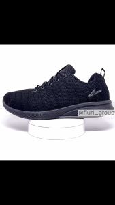 FIURI - Ando - SAGA 33-40 Full Hitam - Sepatu Kets Wanita - Sepatu Sneakers Wanita - Sepatu Olahraga Sport Wanita - Sepatu Casual - Sepatu Jogging Lari Fitness Gym Senam Wanita - Sepatu Anak Perempuan Cewek -Sepatu Sekolah Bertali SD SMP SMA