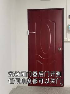 30kg Adjustable Tension Door Closer Automatic Safety Spring Heavy Duty Door Closer –Easy to Convert Hinged Doors to Self-Closing