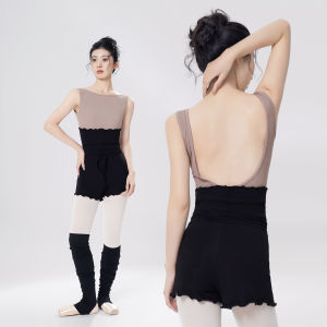 Women Knitted Waist-supporting Shorts for Yoga Teen Girls High Waist Dance Shorts Fitness Athletic Workout Pilates Short Pants