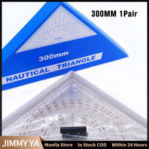 Navigation Chart Drawing Triangle Ruler Ship Chart Drawing Ruler Distance Measurement Tool 300mm Large-Scale