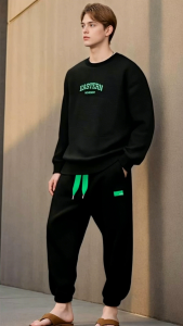 MOTO Fashion Men Clothes Terno 2-in-1 set for Man Sweater and Jogger Pants Fashion Sports Suits