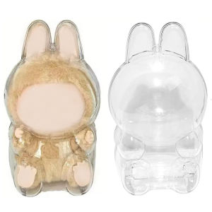 Clear Figure Display Case Organizer Box สําหรับตุ๊กตา La bubu เคสป้องกัน La bubus Plush Toy Clear Cover