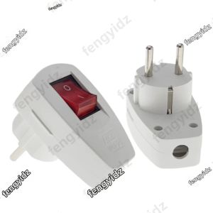 Phích Cắm Điện Schuko Có Thể Thay Thế Dây Tích Hợp Công Tắc Bật/tắt 250V 10A Tiêu Chuẩn EU CEE 7/7 Đầu Nối Ổ Cắm Xuất Xứ Đức