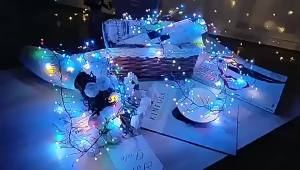 Đèn LED Dây Trang Trí Giáng Sinh USB Chống Nước Dùng Cho Cây Thông Noel Vòng Hoa Sân Vườn Tiệc Cưới Đèn Tạo Không Khí Bóng Đèn B10
