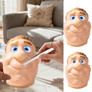 Pimple Popping Toy Realistic Face Silicone Pimple Pop Toy Sensory Activities for Adults Students Office Relieve Stress And Relax