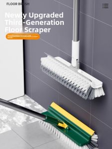 Long Handle Bathroom Floor Brush Tile Cleaning Tool No Dead Angles Toilet Wall Wash Brush Kitchen Sink Cracks Cleaning Scrubber