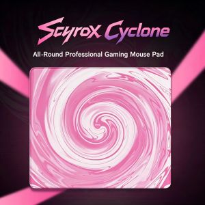 AULA | Scyrox Tornado 490x420x2mm Fine Fabric Balanced Gaming Mouse Pad Smooth Control for CS2 Valorant Esports Office Laptop