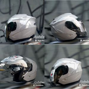 HELM GM FURY DINAMIC DIM GREY GLOS PAKET SPOILER DOBLE VISOR SMOKE ORIGINAL SLOT INTERCOM