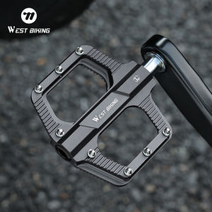 West Biking | WEST BIKING Lightweight Bicycle Pedal CNC Aluminum Alloy Sealed 3 Bearing Bike Pedal Anti-slip Cycling Flat Pedals Bike Parts