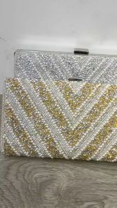 Tas Wanita Fashion Import Elegan: Tas Pesta Clutch Slem Pang Tali Rantai