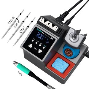 SUGON A9 Soldering Station Compatible Original Soldering Iron Tip 210/245/115 Handle Lead-free Electronic Welding Rework Station