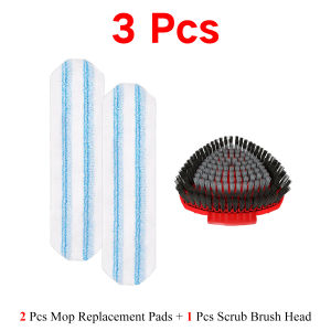 Mop Replacement Pads for Vileda/O-Cedar H2prO Flat Mop System Scrub Brush Head Compatible with Vileda/O-Cedar EasyWring 1 Tank
