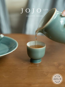 JOJOS L. PD Lotus Three-Axis Lid Bowl Ceramic Tea Brewing Bowl Anti-Scalding Tea Cup Tea Set High Quality Restaurant Supplies