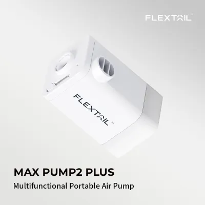 FLEXTAIL MAX PUMP 2 PLUS - Electric Air Pump with Camping Light and Emergency Power Supply 4800mAh Battery Dual Pressure Level