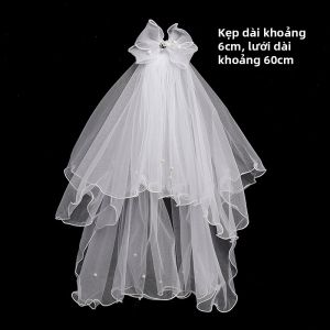 Kẹp Tóc Nơ và Voan