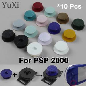 10 Chiếc 3D Analog Cần Điều Khiển Tay Cầm Mũ Cho PSP 2000 Nhiều Màu Sắc Nút Bấm Nắp Có Thể Tái Sử Dụng Silicone Tay Cầm Linh Kiện Thay Thế