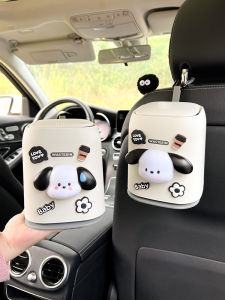 Car Rear Seat Back Hanging Style Cartoon Waste Storage Bucket Practical Vehicle Trash Can Creative Cute Design Auto Accessories