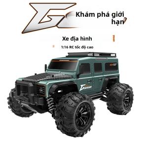 Xe Điều Khiển Từ Xa Mô Hình Xe Xúc Lật Địa Hình 4x4 Tỷ Lệ 1/16 G2201 Tốc Độ Cao Drift 4 Bánh Dẫn Động Có Đèn LED Đồ Chơi Ngoài Trời Cho Trẻ Em