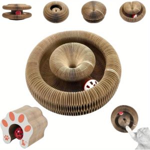 Magic Organ Cat Scratching Board Interactive Scratcher Cat Toy Cat Accordion Toy Cat Grinding Claw Scratching Board Pet Supplies