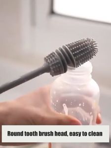 Eatkit Sikat Pembersih | Gagang panjang | Bahan silikon | Pembersih botol gelas silikon