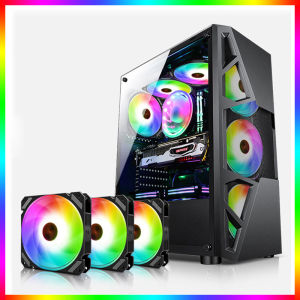 ARGB CPU Case Fan 120mm 5V 3PIN Motherboard Lighting Sync 4PIN PWM 800-1800RPM Case Cooler Fan Adjustable Speed Ventilador