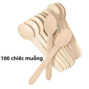 50/100 CÁI Bộ Dao Kéo Bằng Gỗ Dùng Một Lần 14cm Muỗng Nĩa Dùng Cho Bữa Tiệc Cắm Trại Dã Ngoại Du Lịch Đám Cưới - Bộ Đồ Ăn Nhà Bếp Thân Thiện Với Môi Trường