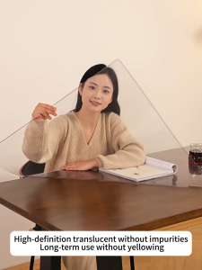 Transparent Table Mat Square ENV Odorless Oil-resistant Easy Clean PU Leather Table Cloths Kitchen Table Linen
