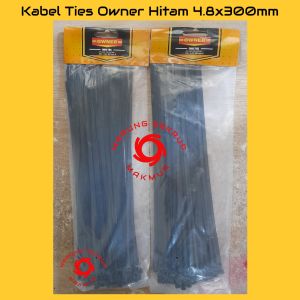 (1 Pack) Kabel Ties 4.8x300mm / Kabel Tis / Cable Ties Hitam 30CM