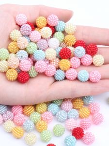 Puce Plum Ball 10mm 12mm 15mm ABS Detachable Wedding DIY Handheld Flower Full Sky Beads Jewelry Design Fashion Accessories