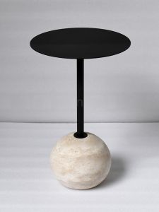 Modern Minimalist Cave Stone Side Table Designer Luxury Living Room Sofa Casual Small Tea Table Art Style Home Furniture