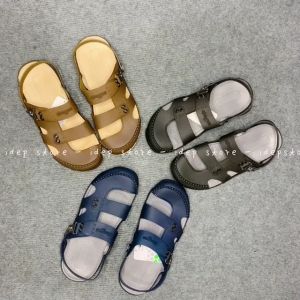 Dép sục nhựa dẻo đi mưa - Giày sandal bít mũi Nam Nữ 3 quai lỗ thoáng khí siêu nhẹ đi biển mùa hè GL020 - iDép